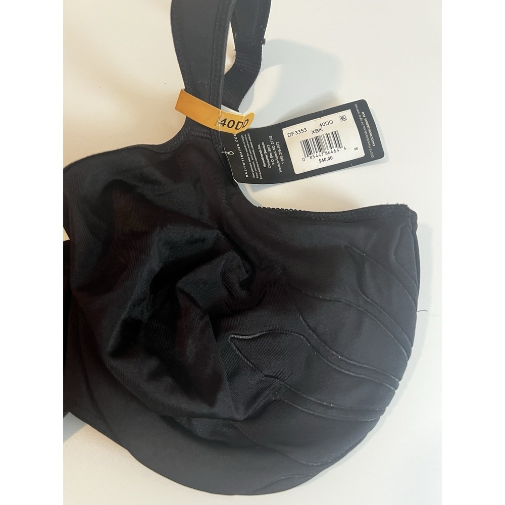 New Bali‎ Lift Black Womens Underwire Bra 40DD Adjustable Shoulder Straps